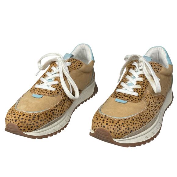 Madewell Unisex Unisex Brown Kickoff Leather Trainer Sneakers Size M 5.5 W 7 - Picture 6 of 10